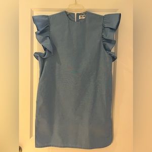 NWOT Toit Volant Toulouse Light Blue Mini Dress NWOT - size XS